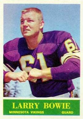 1964 Philadelphia Larry Bowie #100 Football Card