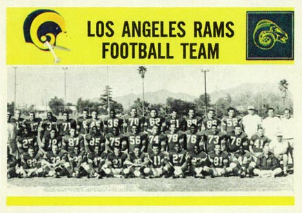 1964 Philadelphia Los Angeles Rams Team #97 Football Card