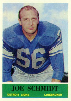 1964 Philadelphia Joe Schmidt #66 Football Card