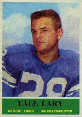 1964 Philadelphia Yale Lary #62 Football Card