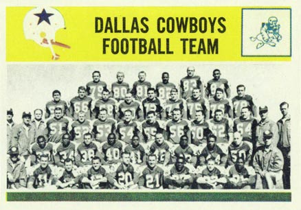 1964 Philadelphia Dallas Cowboys Team #55 Football Card