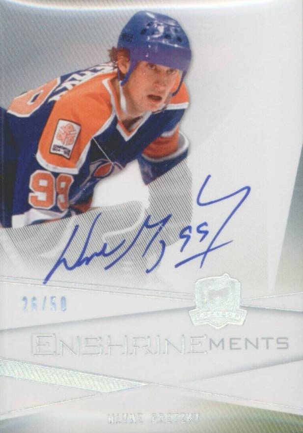 2009 Upper Deck the Cup Enshrinements Wayne Gretzky #CE-WG Hockey Card