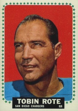 1964 Topps Tobin Rote #171 Football Card