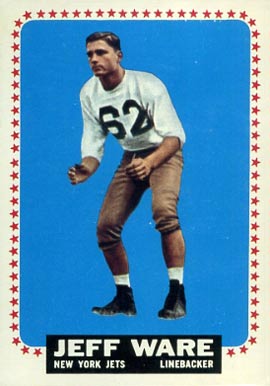 1964 Topps Jeff Ware #128 Football Card