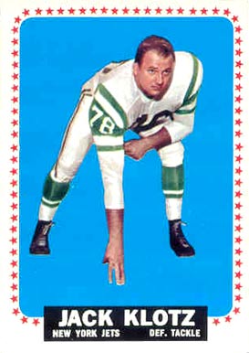 1964 Topps Jack Klotz #116 Football Card
