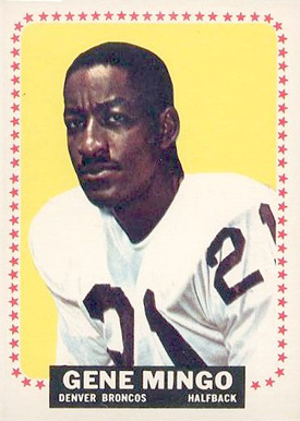 1964 Topps Gene Mingo #54 Football Card
