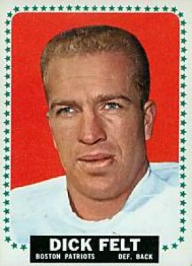 1964 Topps Dick Felt #9 Football Card