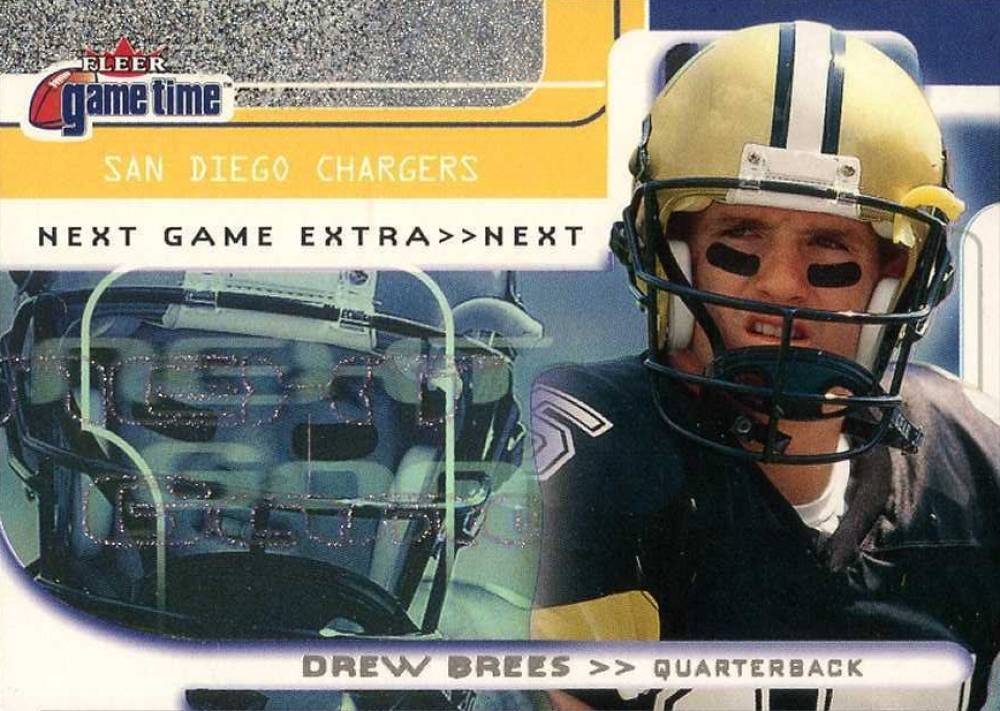 2001 Fleer Game Time Drew Brees #125 Football Card