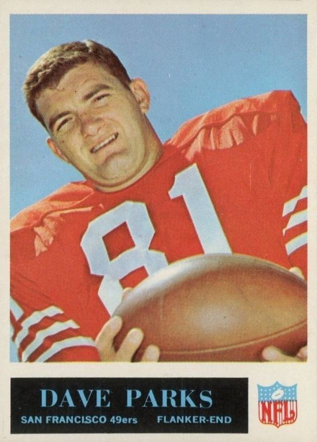 1965 Philadelphia Dave Parks #180 Football Card