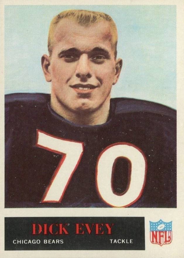1965 Philadelphia Dick Evey #20 Football Card