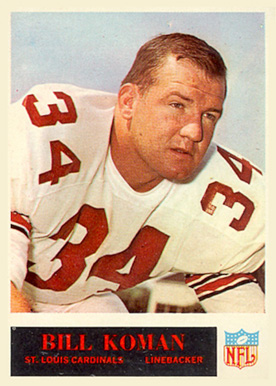 1965 Philadelphia Bill Koman #164 Football Card