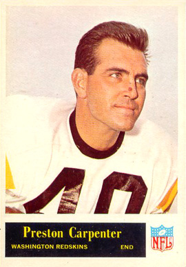 1965 Philadelphia Preston Carpenter #185 Football Card