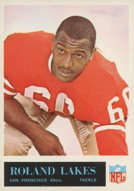 1965 Philadelphia Roland Lakes #178 Football Card