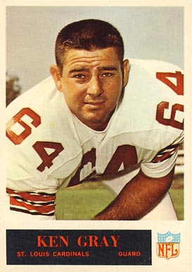 1965 Philadelphia Ken Gray #162 Football Card