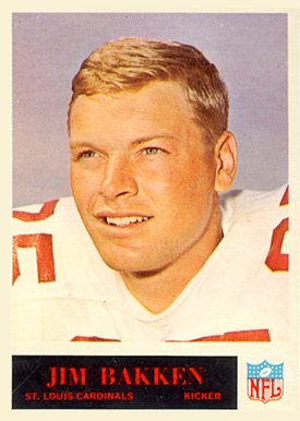1965 Philadelphia Jim Bakken #156 Football Card