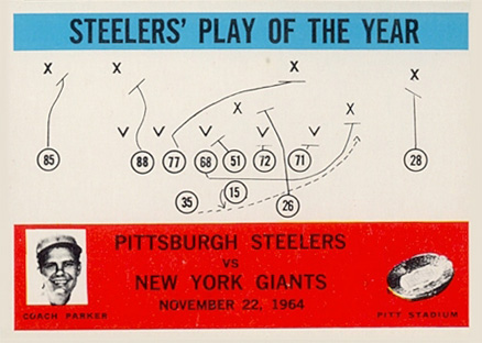 1965 Philadelphia Pittsburgh Steelers #154 Football Card
