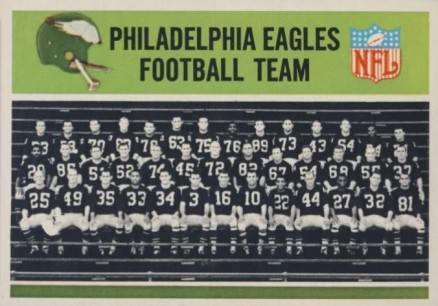 1965 Philadelphia Philadelphia Eagles Team #127 Football Card