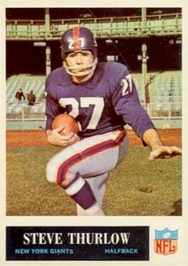 1965 Philadelphia Steve Thurlow #123 Football Card