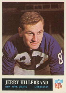 1965 Philadelphia Jerry Hillebrand #117 Football Card