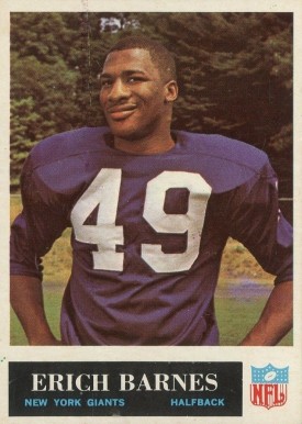 1965 Philadelphia Erich Barnes #114 Football Card