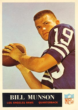 1965 Philadelphia Bill Munson #93 Football Card