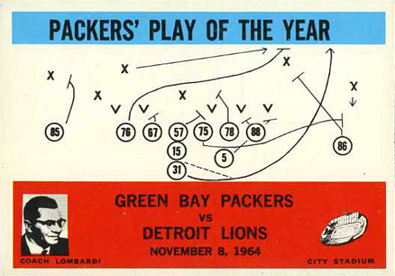 1965 Philadelphia Packers Play of the Year #84 Football Card