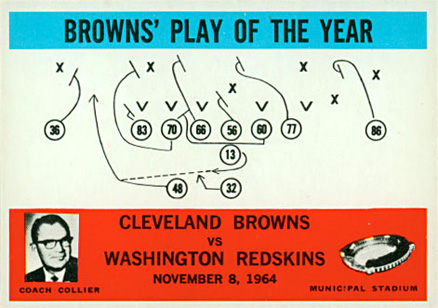 1965 Philadelphia Brown's Play of the Year #42 Football Card