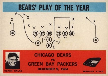 1965 Philadelphia Bears' Play of the Year #28 Football Card