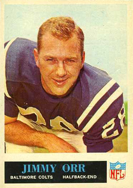 1965 Philadelphia Jimmy Orr #9 Football Card