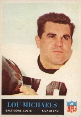 1965 Philadelphia Lou Michaels #7 Football Card