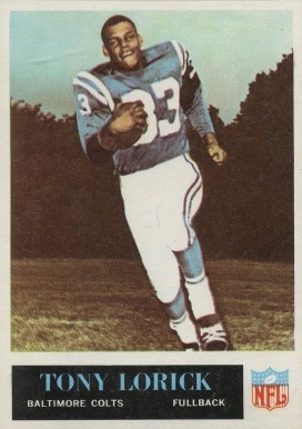 1965 Philadelphia Tony Lorick #6 Football Card