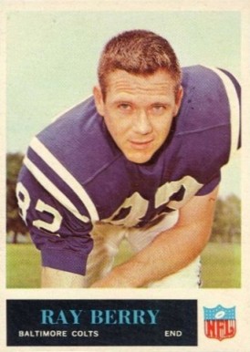 card#55 Raymond Berry of the Baltimore Colts Grade Very Good 1959 Topps Regular Football 