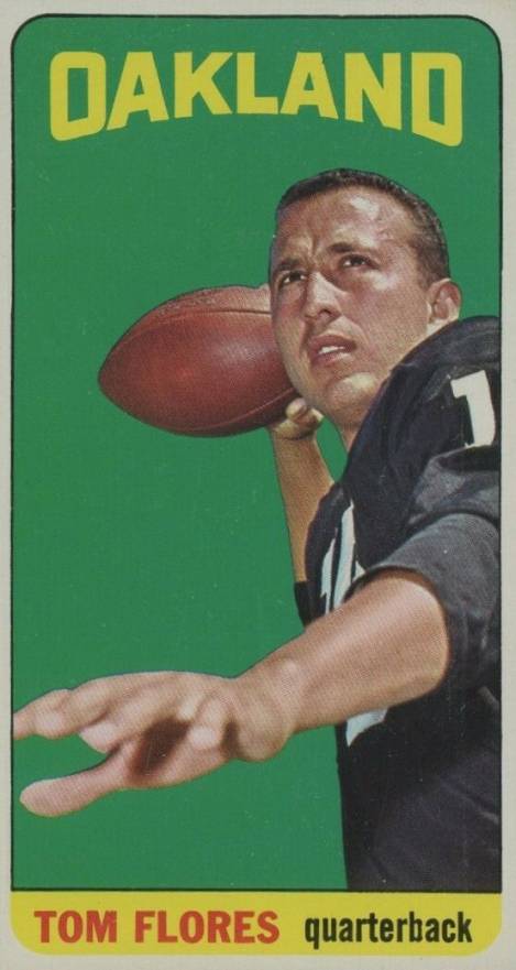 1965 Topps Tom Flores #139 Football Card