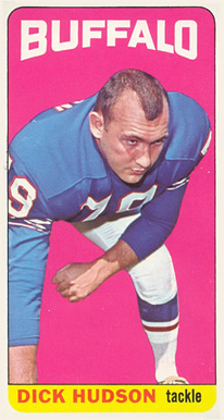 1965 Topps Dick Hudson #31 Football Card