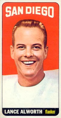 1965 Topps Lance Alworth #155 Football Card