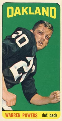 1965 Topps Warren Powers #147 Football Card