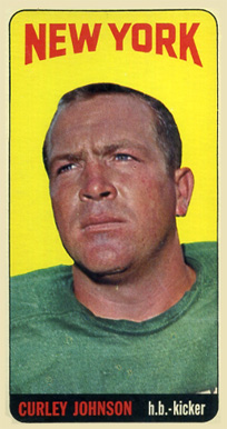 1965 Topps Curley Johnson #119 Football Card