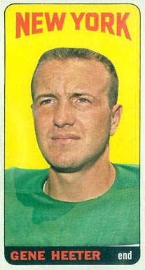 1965 Topps Gene Heeter #115 Football Card