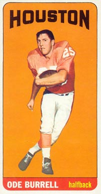 1965 Topps Ode Burrell #71 Football Card