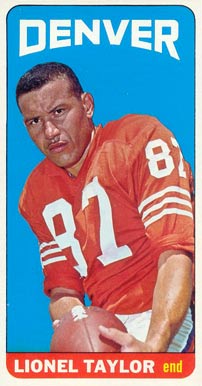 1965 Topps Lionel Taylor #65 Football Card