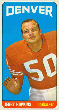 1965 Topps Jerry Hopkins #54 Football Card