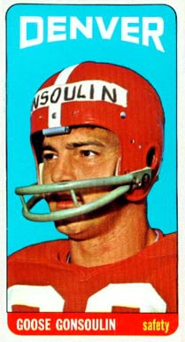 1965 Topps Goose Gonsoulin #52 Football Card