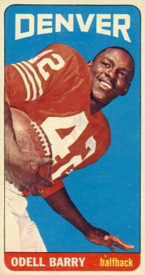 1965 Topps Odell Barry #45 Football Card