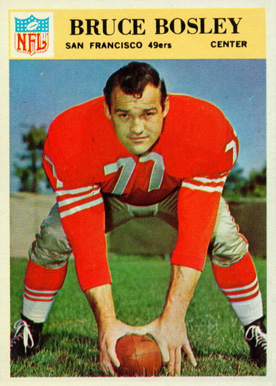 1966 Philadelphia Bruce Bosley #172 Football Card
