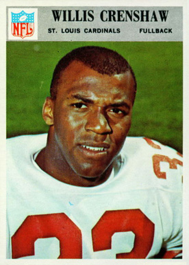 1966 Philadelphia Willis Crenshaw #160 Football Card