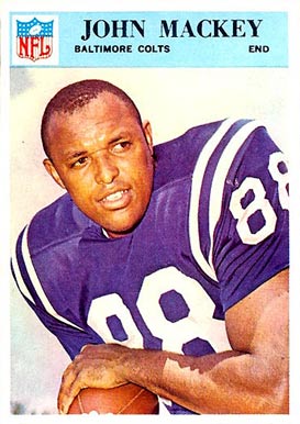 1966 Philadelphia John Mackey #18 Football Card