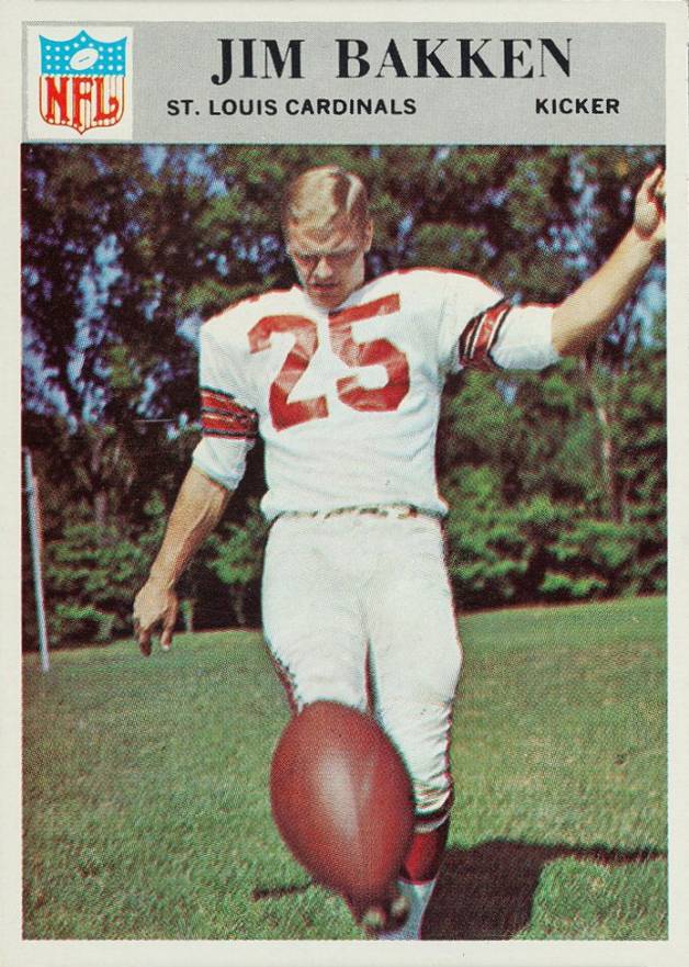 1966 Philadelphia Jim Bakken #158 Football Card