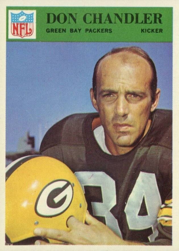 1966 Philadelphia Don Chandler #82 Football Card