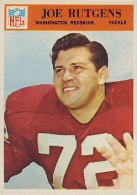 1966 Philadelphia Joe Rutgens #190 Football Card