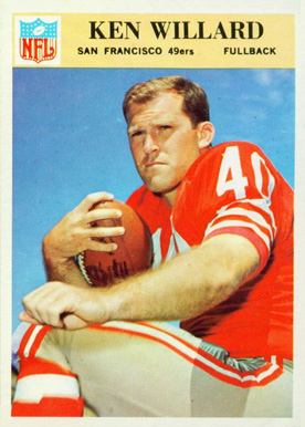 1966 Philadelphia Ken Willard #181 Football Card